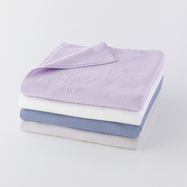 MARSHMALLOW GAUZE & PILE COLOR BATH TOWEL (23FW)